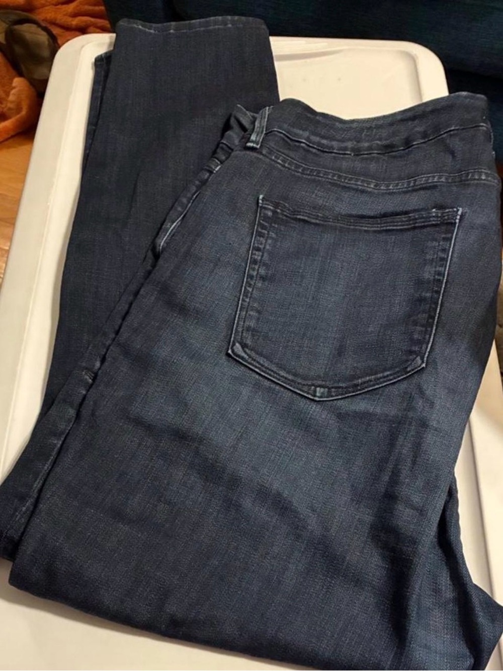 Good American Good Waist Skinny  high rise Jeans in Dark Blue Wash